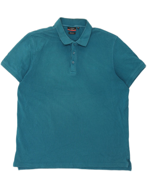 Cămașă polo Pierre Cardin pentru bărbați, 2XL, albastru