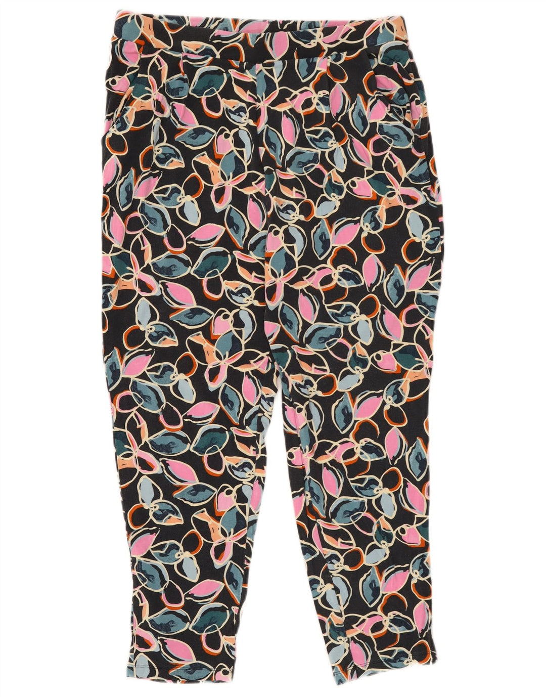 MARKS & SPENCER Leggings pentru femei UK 14 Large W32 L27 Multicolor Floral
