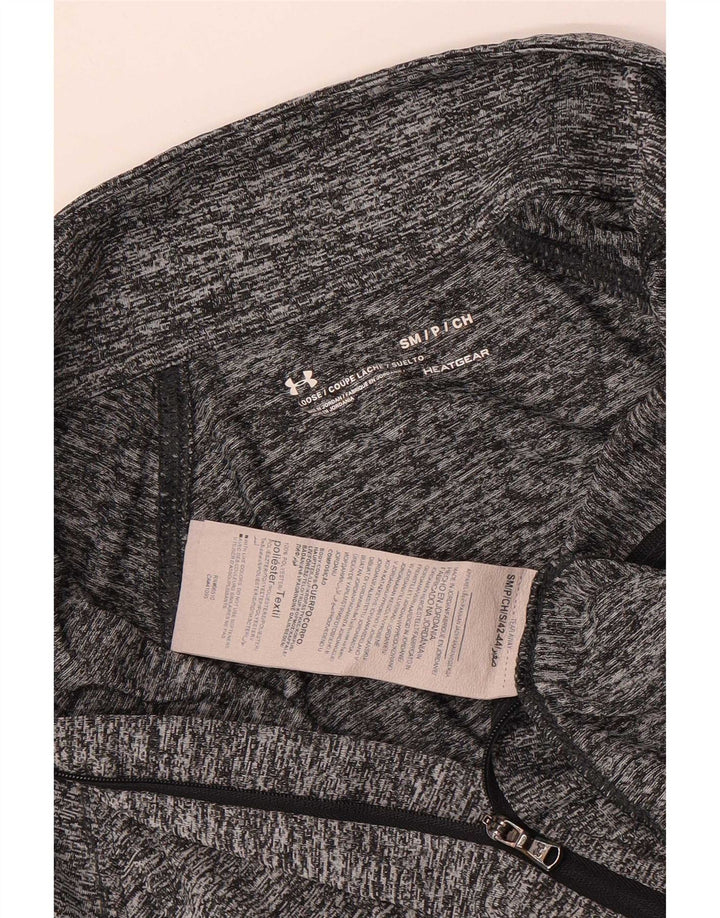 Top de trening Under Armour pentru bărbați Heat Gear Pullover, mic, gri pătat