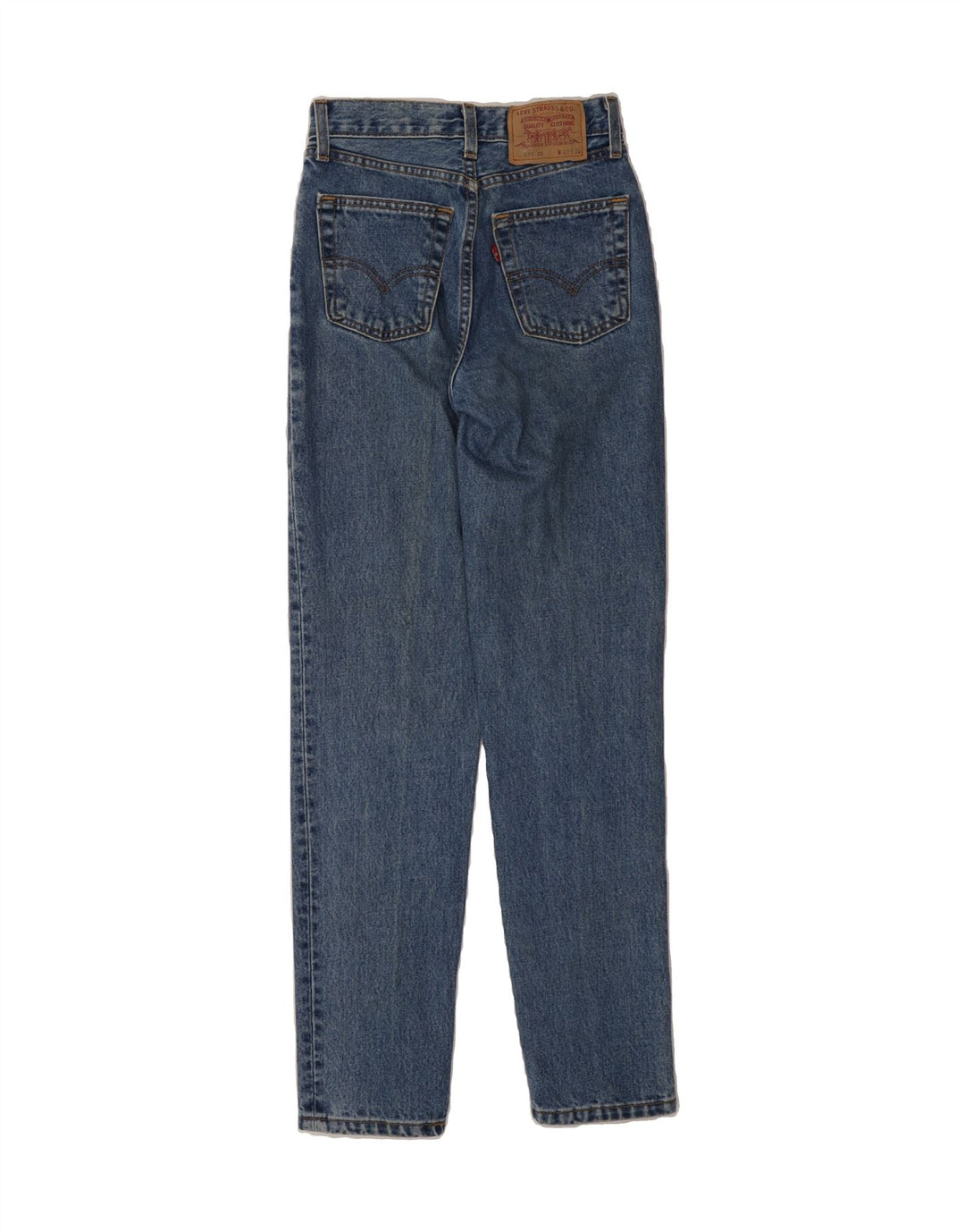 LEVI'S Womens 591 Straight Jeans W27 L32 Blue Vintage Levi's and Second-Hand Levi's from Messina Hembry 