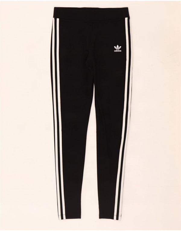 Leggings pentru femei Adidas UK 8 Small Black Bumbac