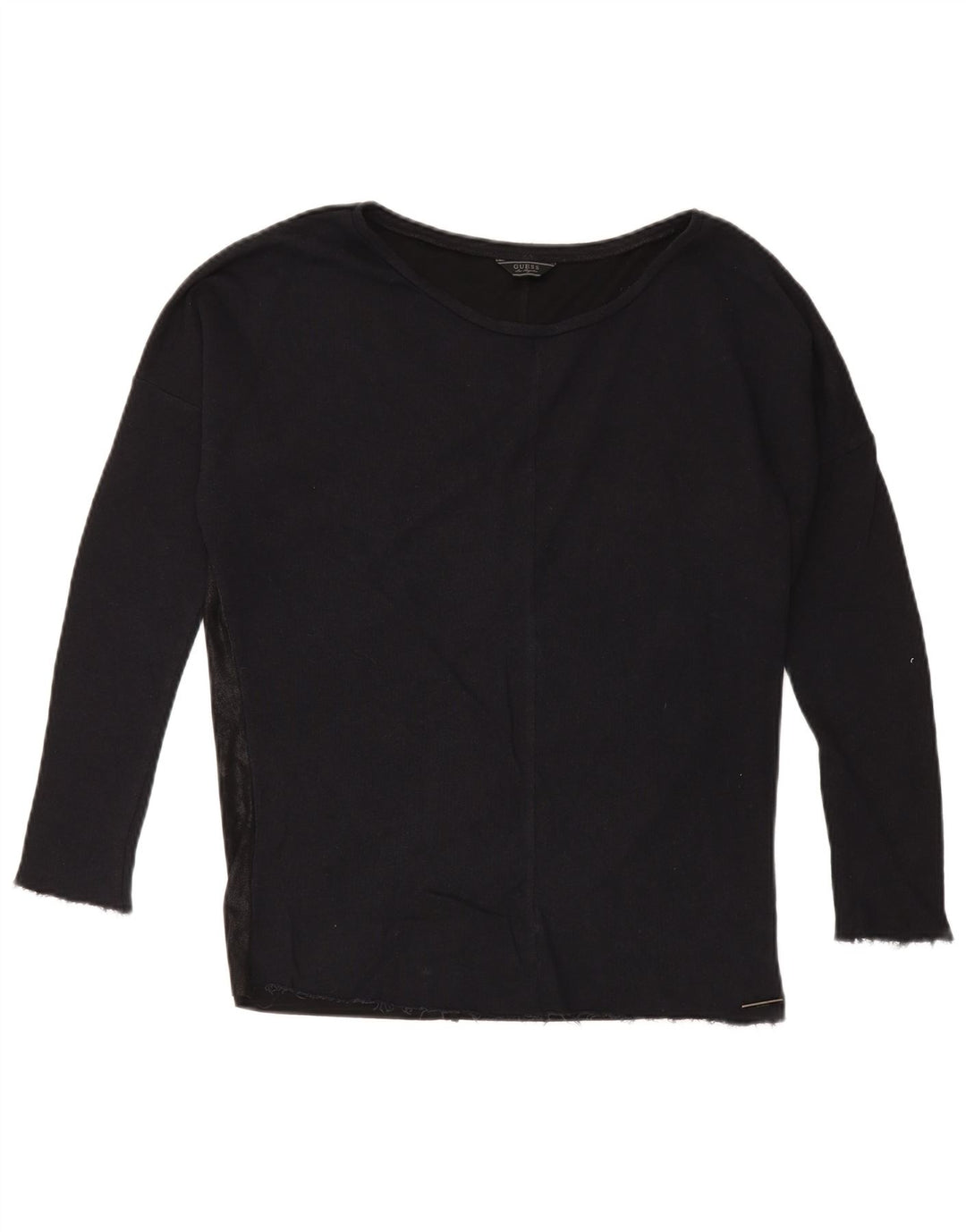 Guess Top supradimensionat pentru femei cu mânecă lungă UK 10 Small Black