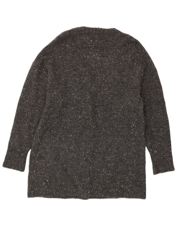 Pulover cardigan supradimensionat pentru femei Zara UK 10 Mic, gri cu pete