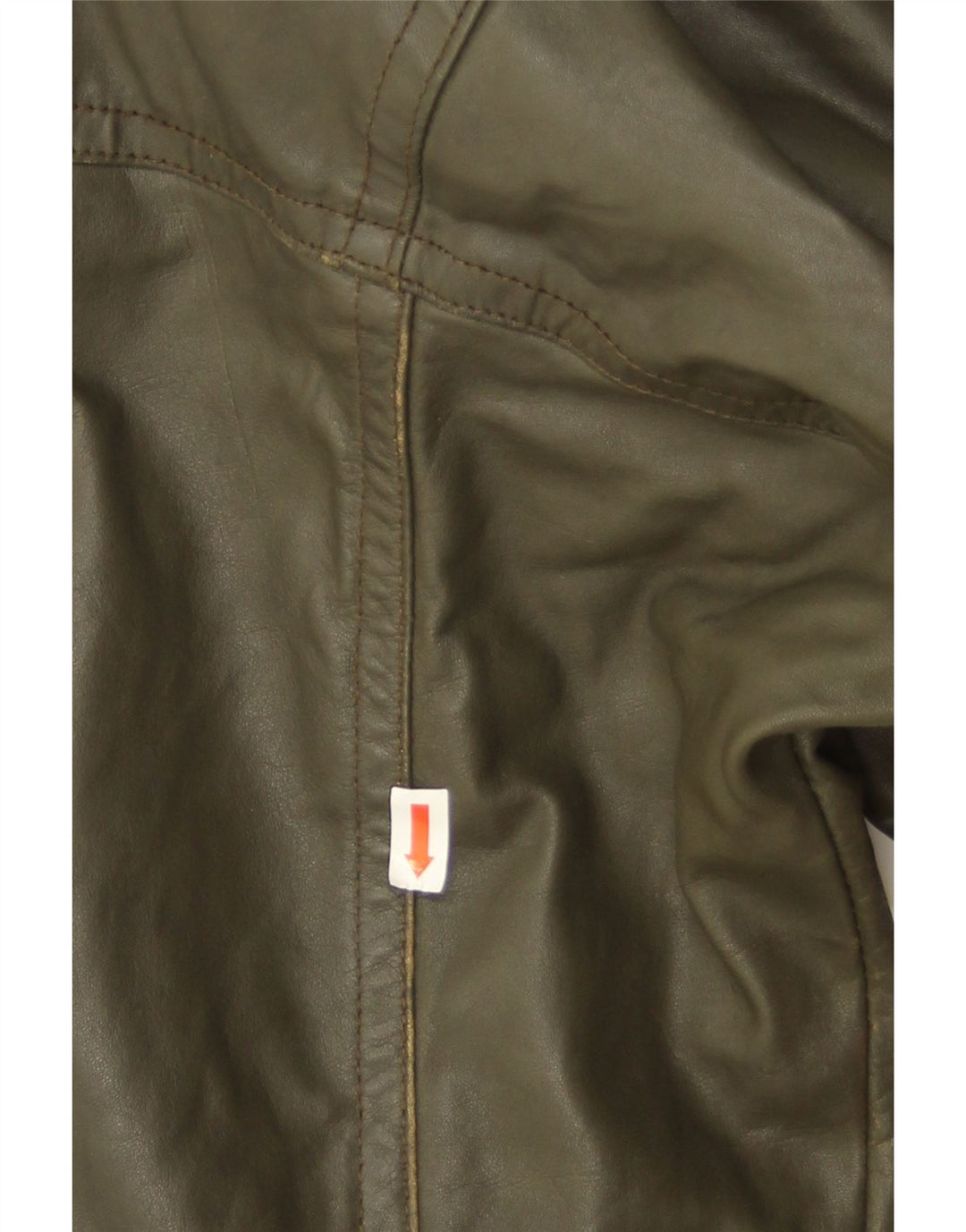 Jachetă din piele vintage pentru bărbați IT 50 din piele mare kaki