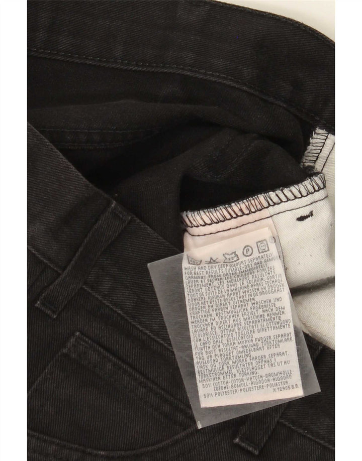 Blugi drepti pentru femei Levi's W32 L28 bumbac negru