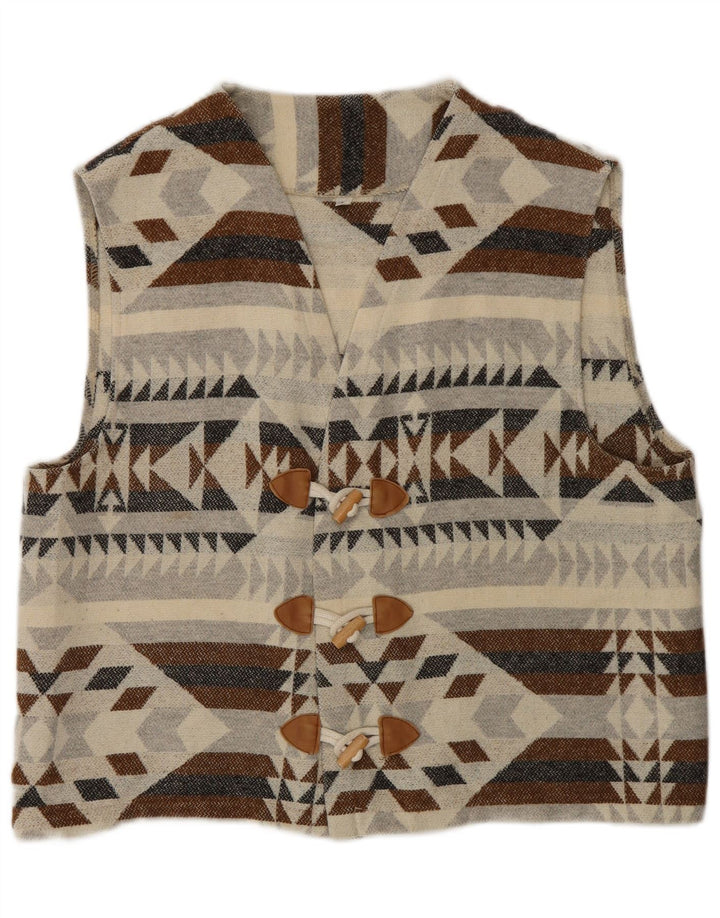 Pulover Cardigan Vintage pentru bărbați Mediu Multicolor Geometric Aztec