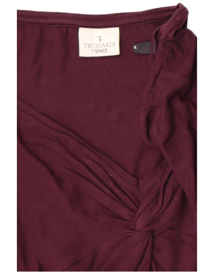 Trussardi Top pentru femei cu mânecă lungă UK 12 Medium Purple Viscose