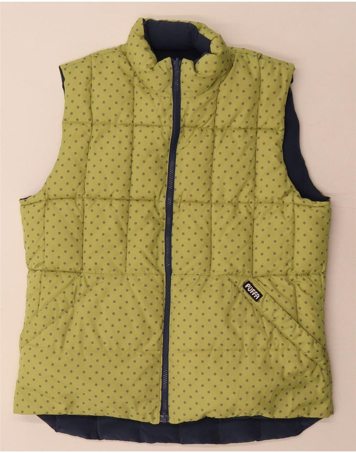 Gilet căptușit reversibil pentru femei Puffa UK 16, mare, albastru, poliester