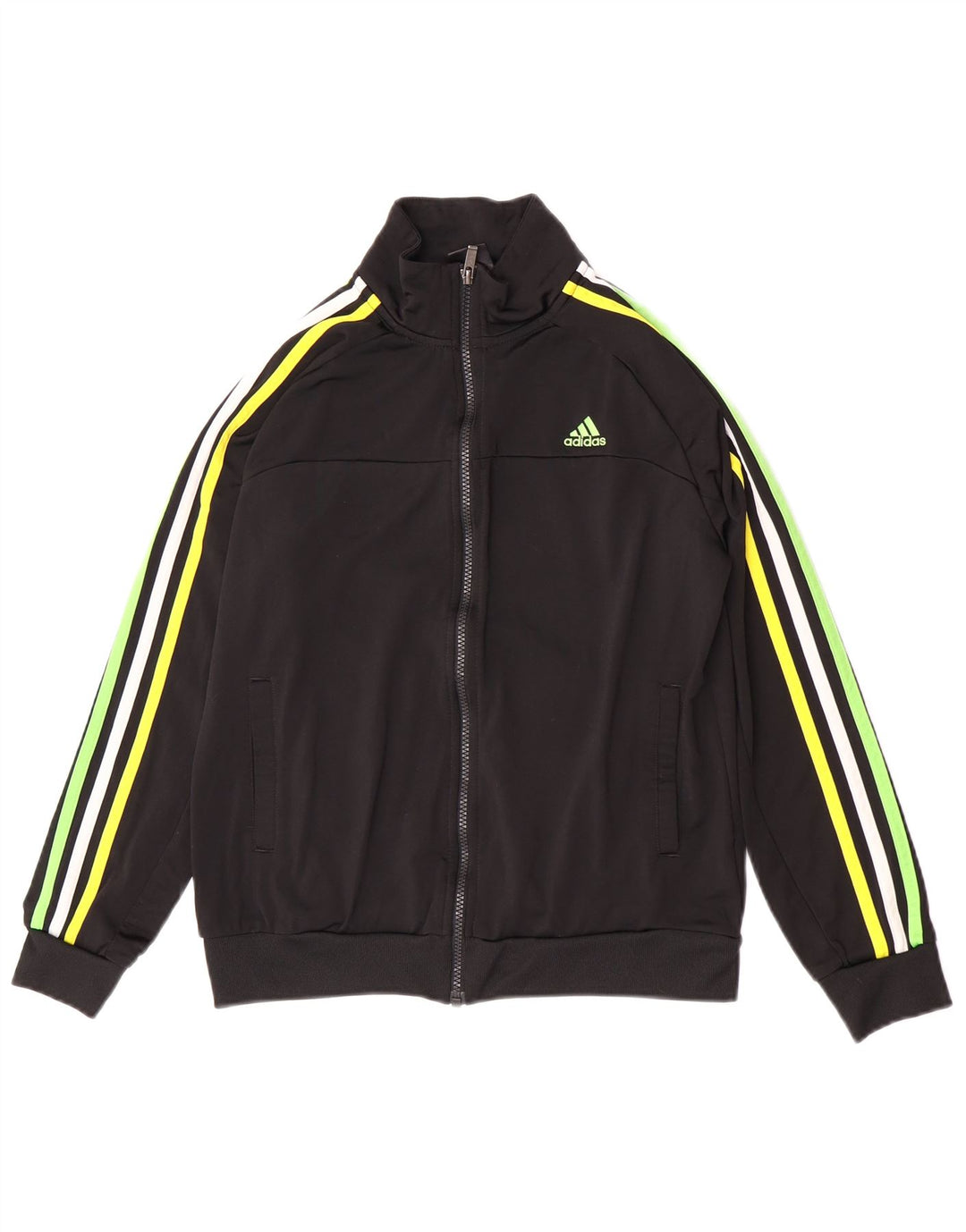 Adidas Boys Climalite Trening Top Jachetă 13-14 ani Poliester negru