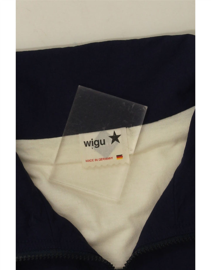Jachetă de trening vintage pentru bărbați, XL, albastru bleumarin, poliamidă color bloc