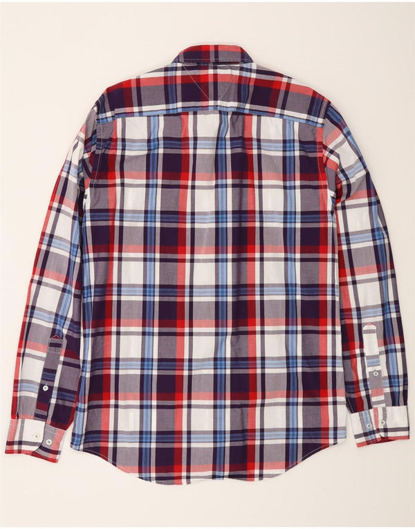 Cămașă pentru bărbați Tommy Hilfiger New York Fit, bumbac mediu cu carouri multicolore