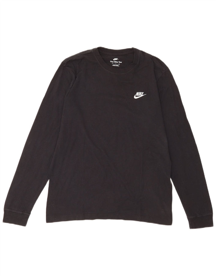 Top pentru bărbați Nike cu mânecă lungă, mic, negru