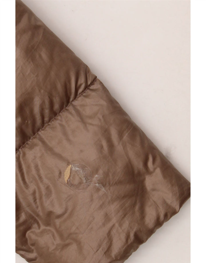 Jachetă căptușită supradimensionată pentru femei Ralph Lauren UK 10 Poliester maro mic
