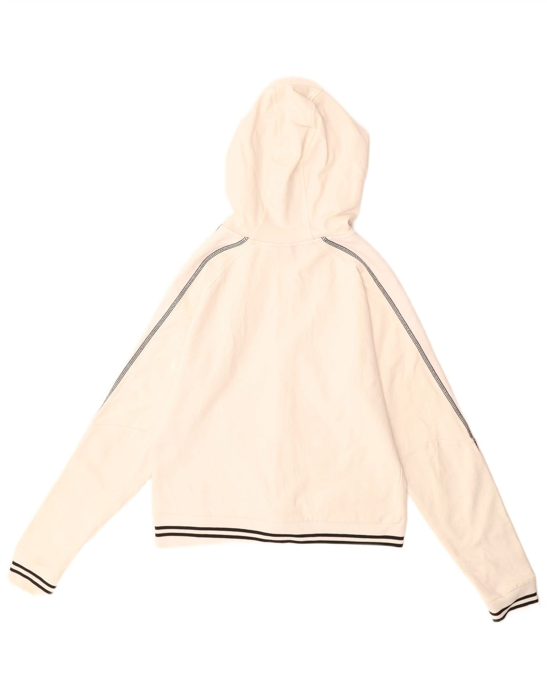 Pulover Puma Crop Zip Hoodie pentru femei UK 12 Medium White
