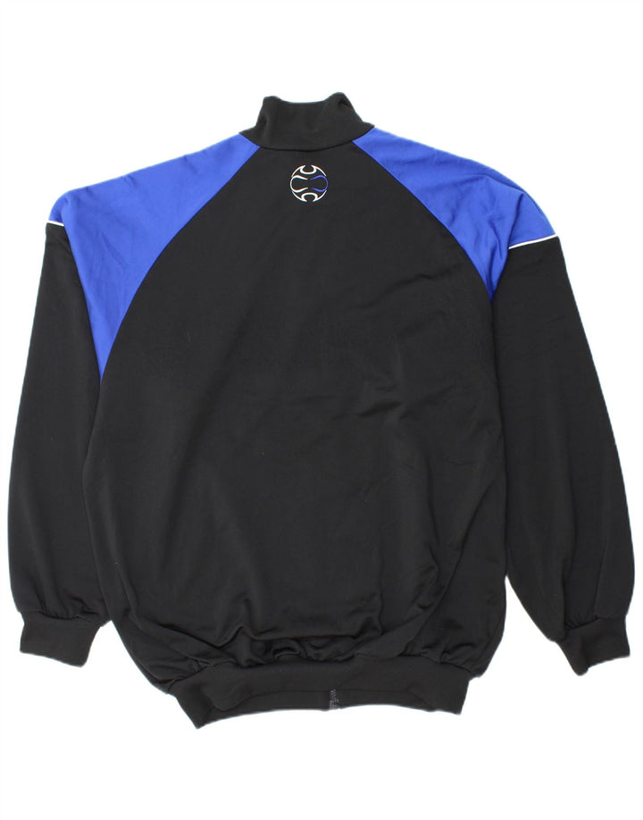 ADIDAS Mens Tracksuit Top Jacket UK 40/42 Medium Black Colourblock