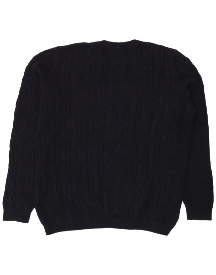 Pulover pentru bărbați Timberland cu gât crew, 2XL, lână de miel bleumarin