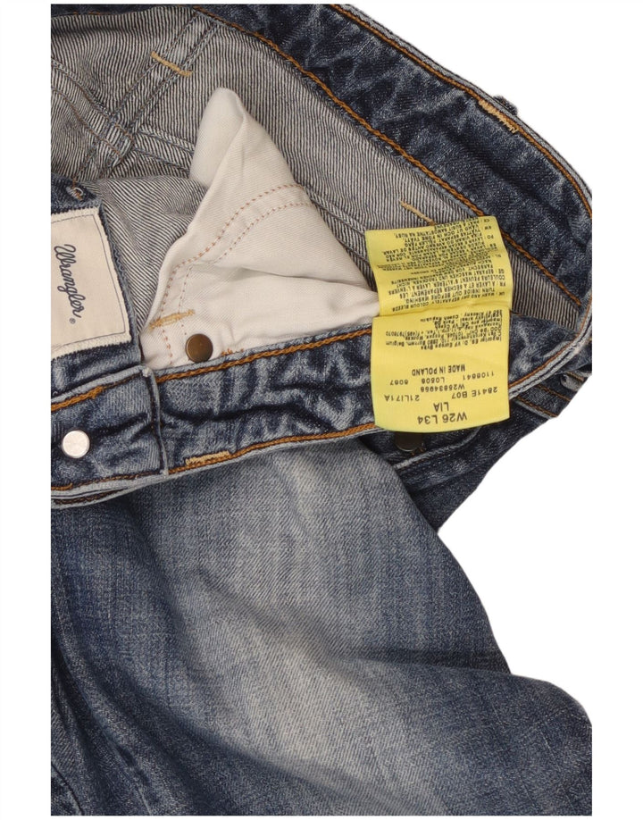 Blugi drepti pentru femei Wrangler Lia W26 L34 Bumbac albastru