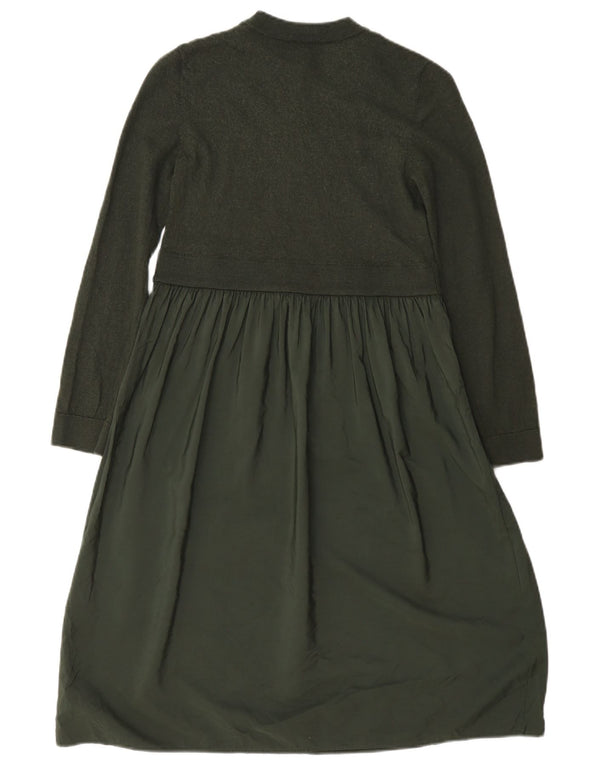 Rochie Cos pentru femei cu mânecă lungă în etaje UK 6 XS Lână verde