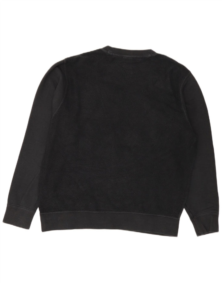 Hanorac grafic pentru bărbați Nike Pulover mediu din bumbac negru