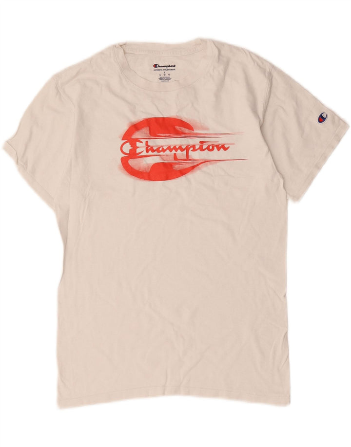 Tricou grafic Champion pentru bărbați Top mic alb