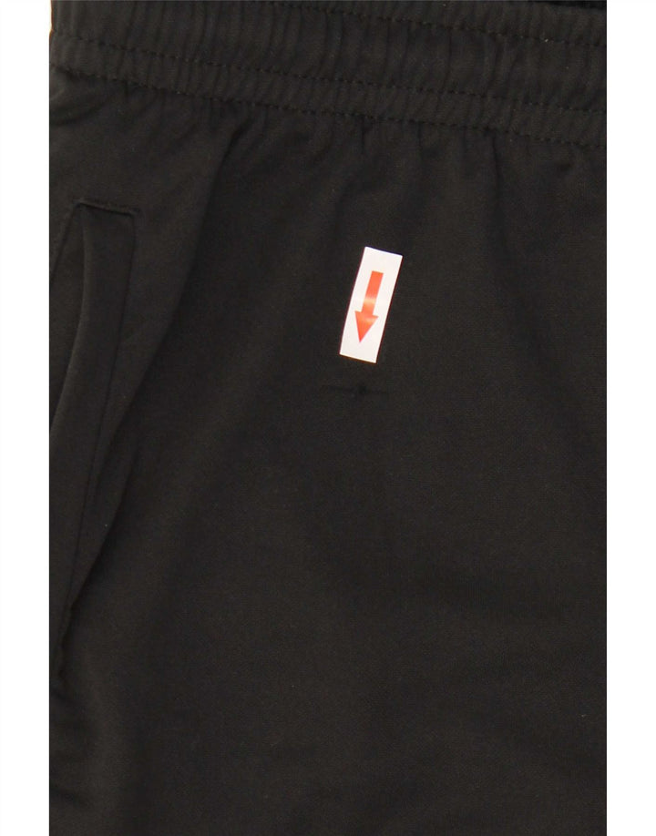 Pantaloni de trening cu grafică pentru bărbați Kappa, poliester mediu negru