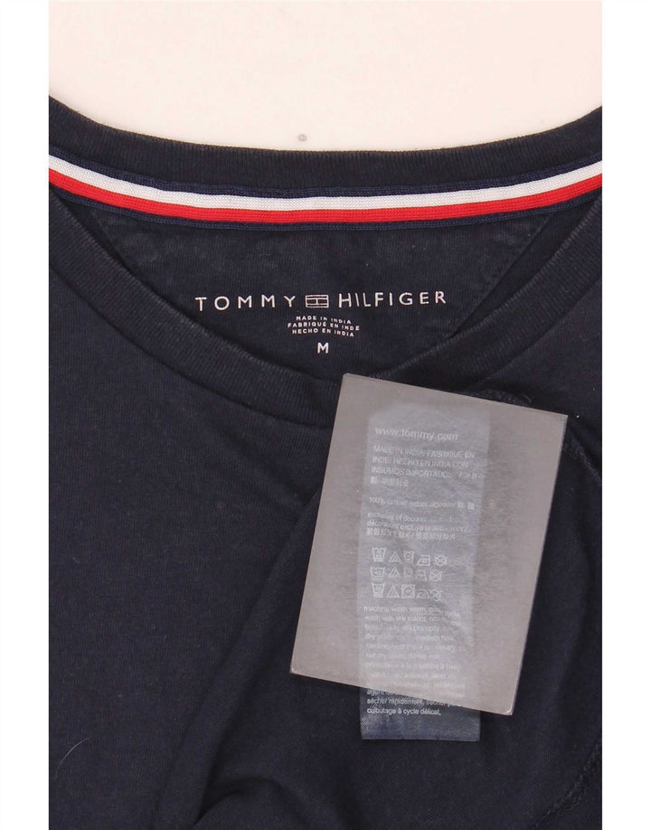 Tricou pentru bărbați Tommy Hilfiger Top mediu din bumbac bleumarin
