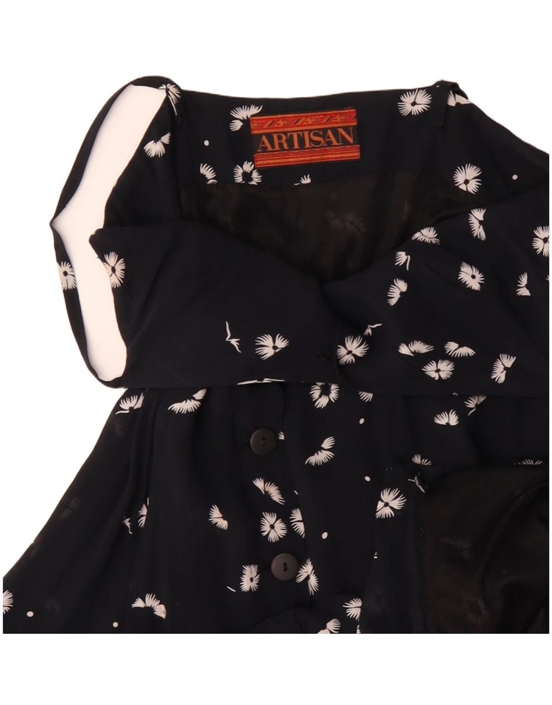 Rochie Artisan pentru femei UK 12 Medium Black Floral