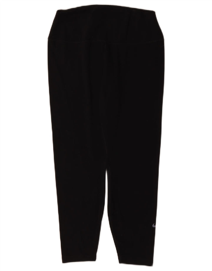 Leggings Dri Fit Nike pentru femei UK 16, mare, negru, poliester