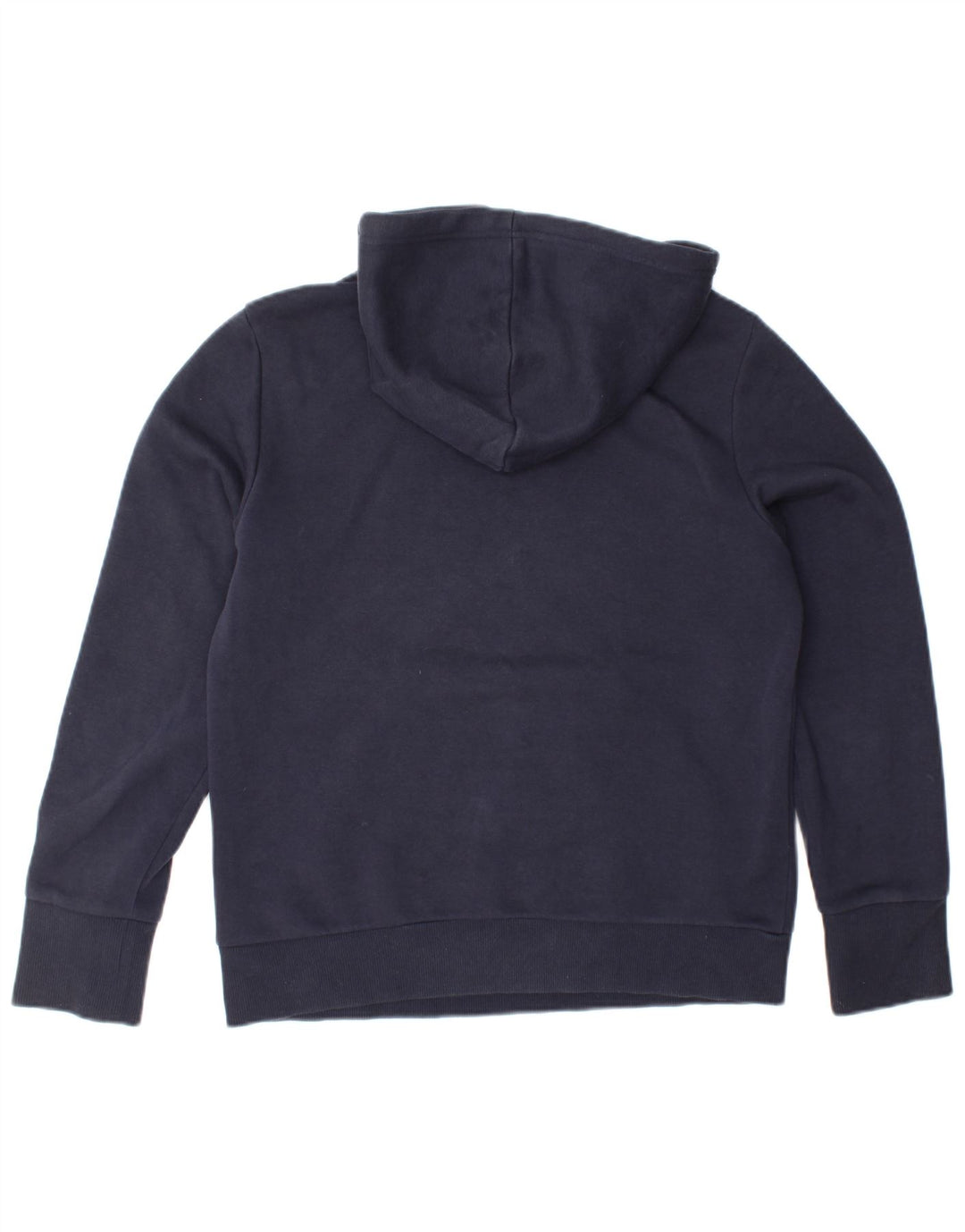 Pulover ADIDAS pentru damă, cu hanoră cu grafică, UK 12/14, bumbac mediu albastru bleumarin