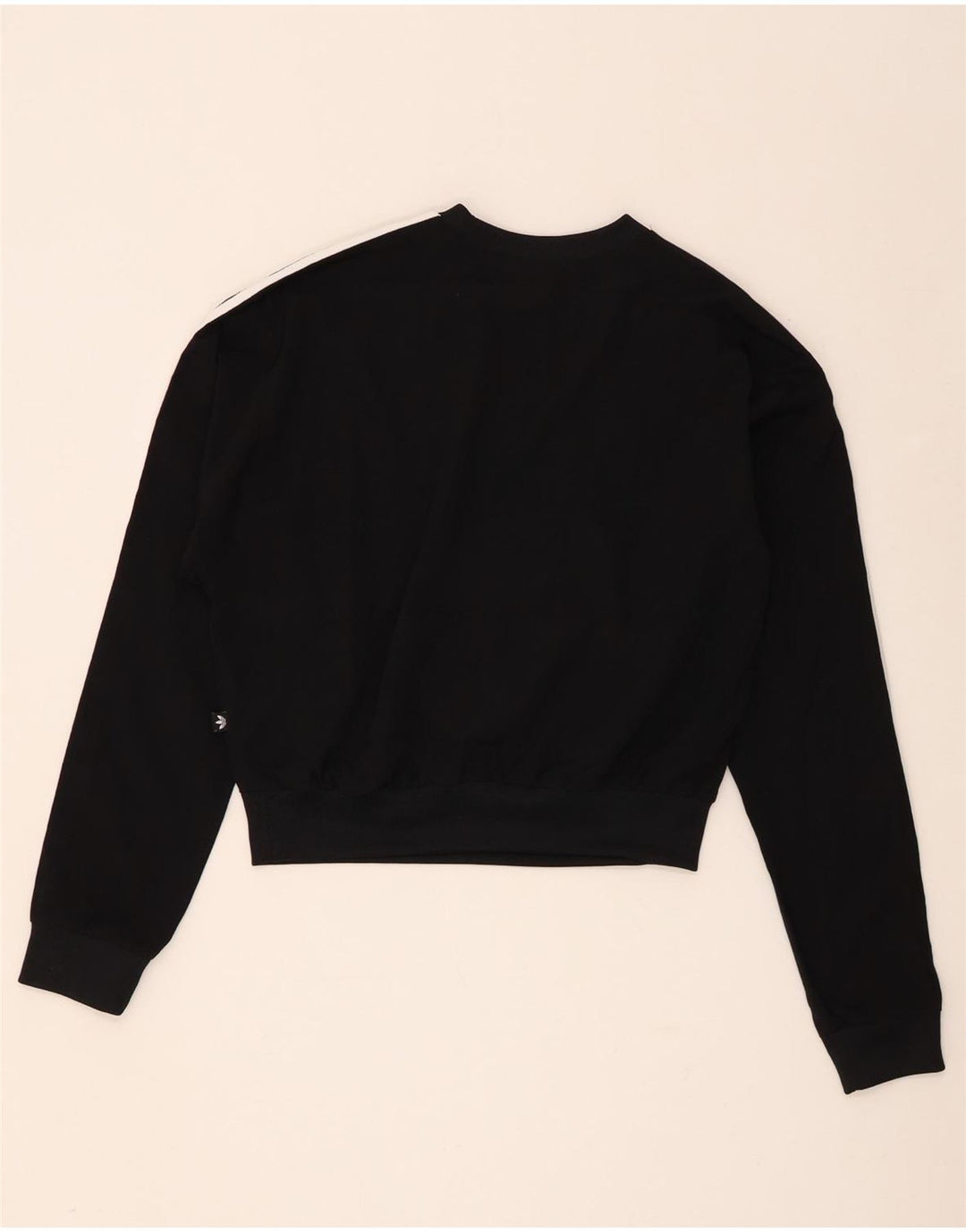 Pulover Adidas Crop Oversized pentru femei UK 8 Poliester negru mic