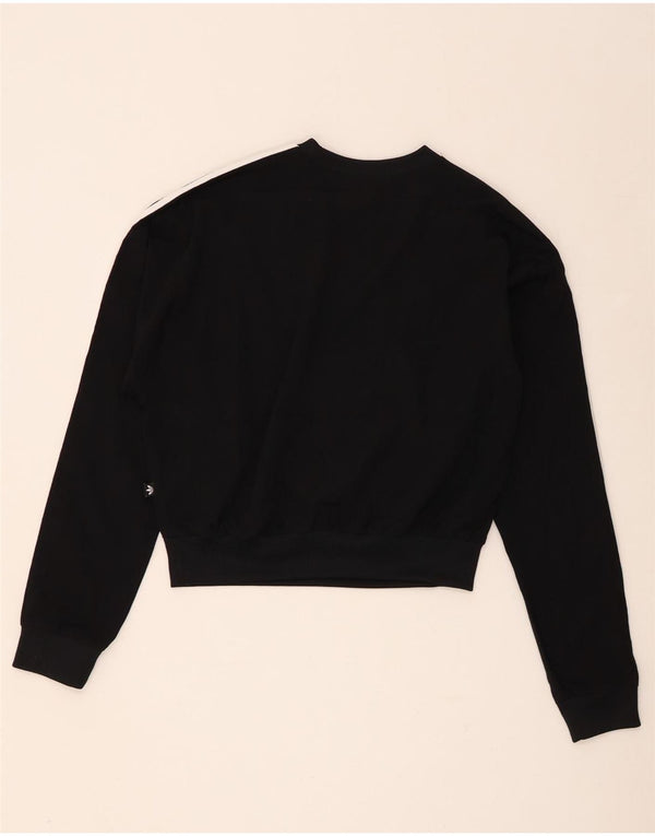 Pulover Adidas Crop Oversized pentru femei UK 8 Poliester negru mic