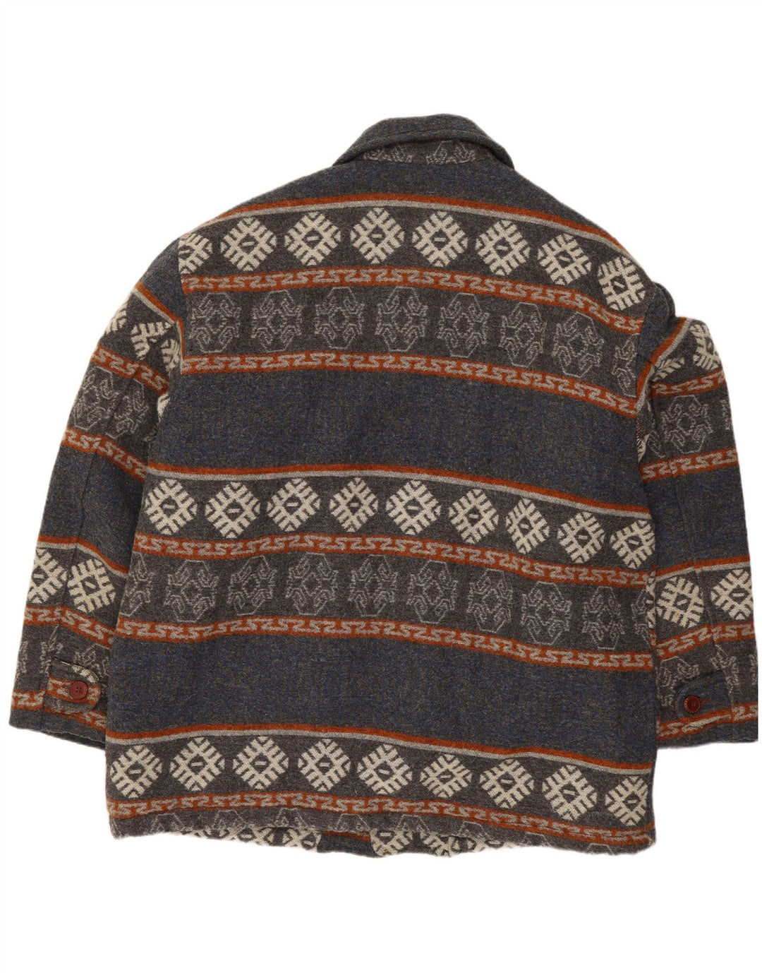 Jachetă Sherpa pentru bărbați VINTAGE UK 42 XL Bleumarin Fair Isle
