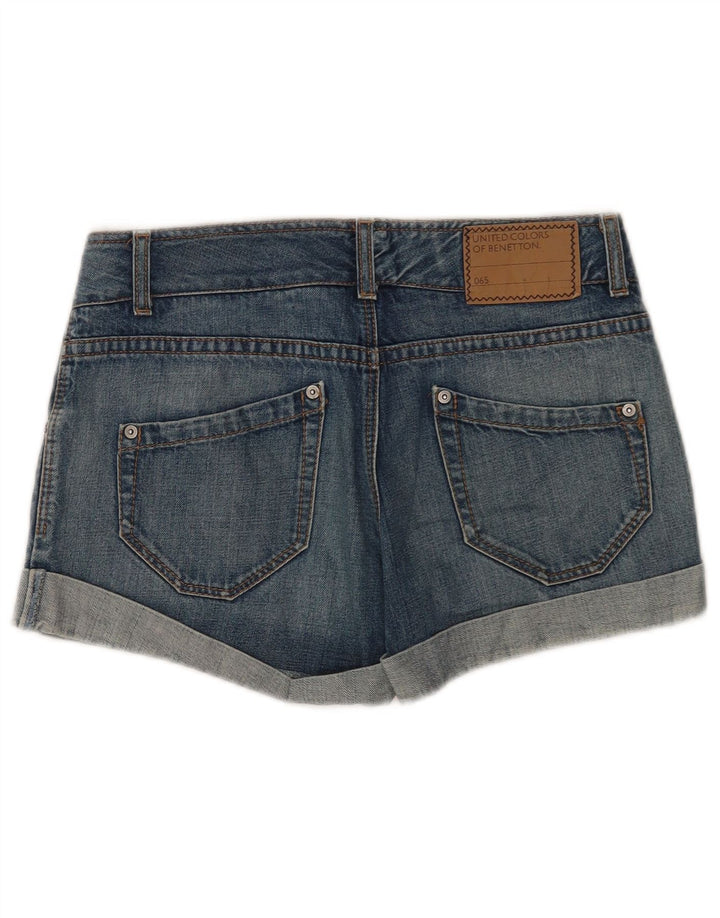 Pantaloni scurți din denim pentru femei BENETTON W30 Medium Blue