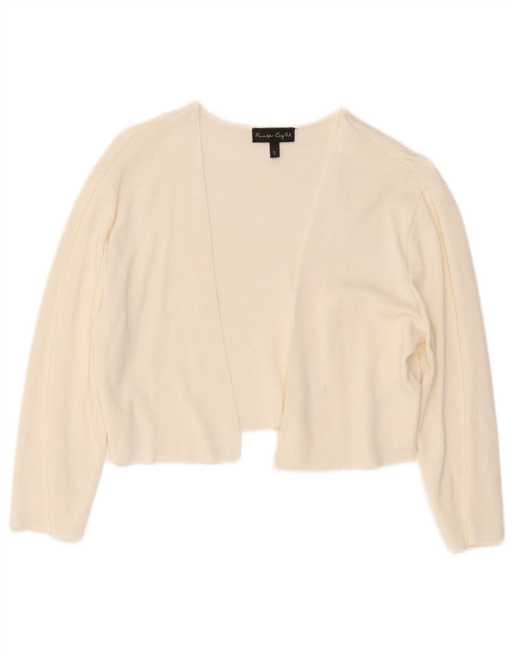 Pulover Bolero deschis pentru femei Phase Eight, cu mâneci 3/4, UK 14, mediu alb