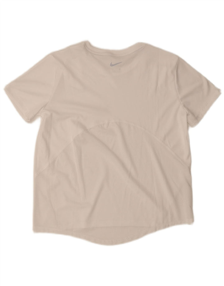 Tricou pentru bărbați Nike Dri Fit Top Mediu Alb