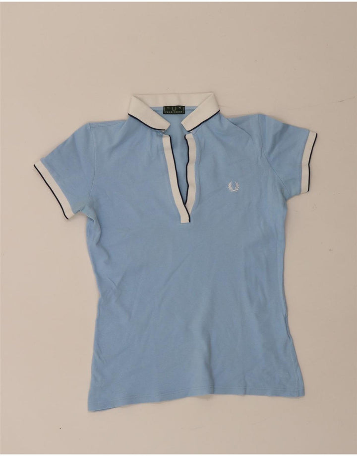 Cămașă polo pentru femei Fred Perry, bumbac albastru mediu Sport