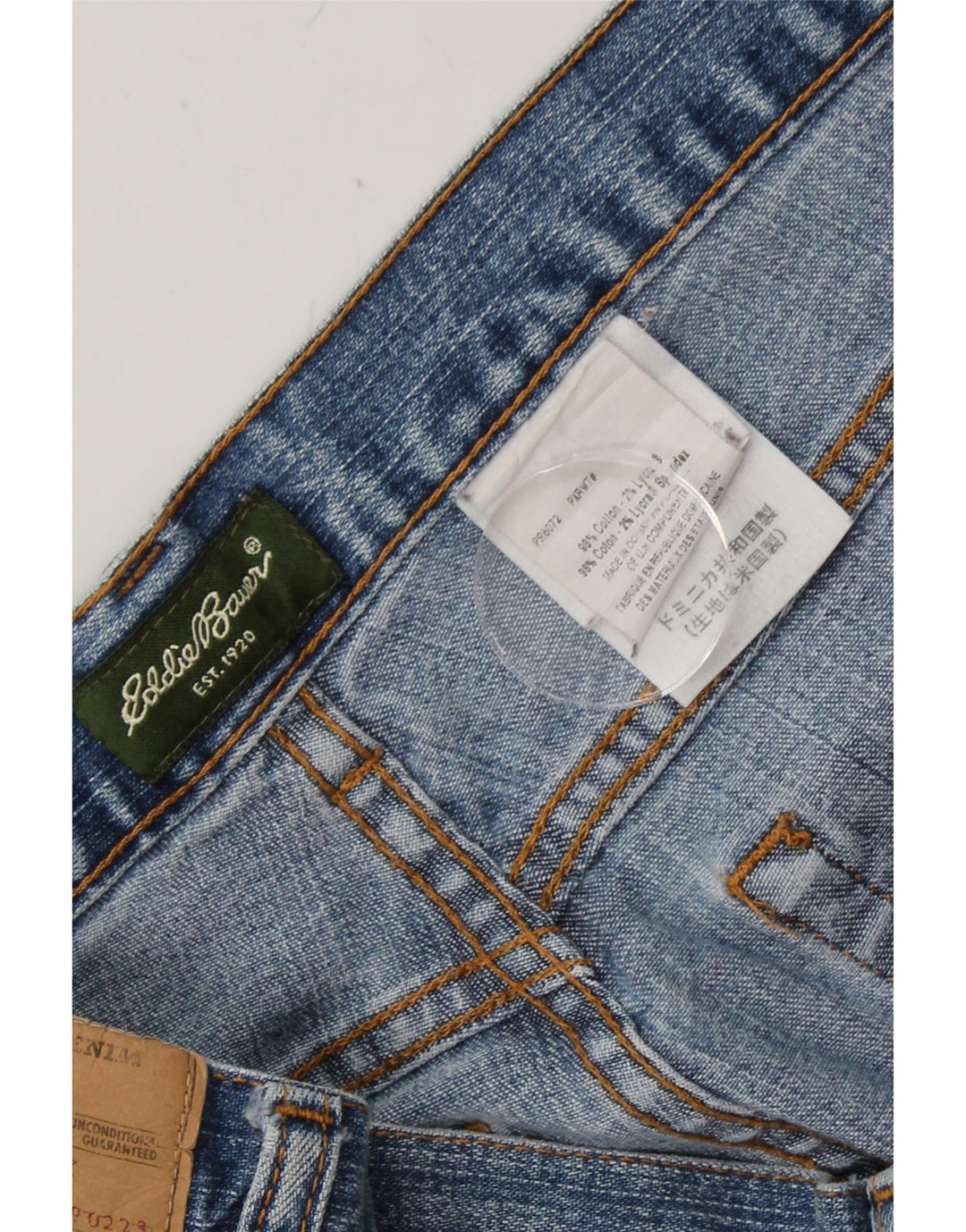 EDDIE BAUER Womens Straight Jeans US 8 Medium W32 L30 Blue Cotton Vintage Eddie Bauer and Second-Hand Eddie Bauer from Messina Hembry 