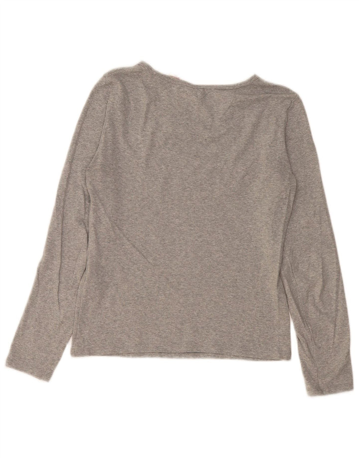 Top pentru femei Levi's cu mânecă lungă UK 10 mic bumbac gri