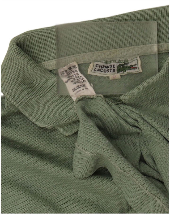 Tricou polo Lacoste pentru bărbați, mărimea 5, bumbac verde mare