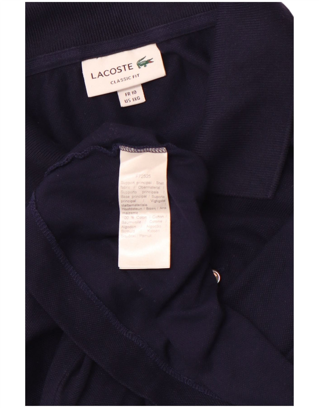 Tricou polo LACOSTE pentru bărbați, cu tăiere clasică, mărimea 10 5XL, bumbac bleumarin