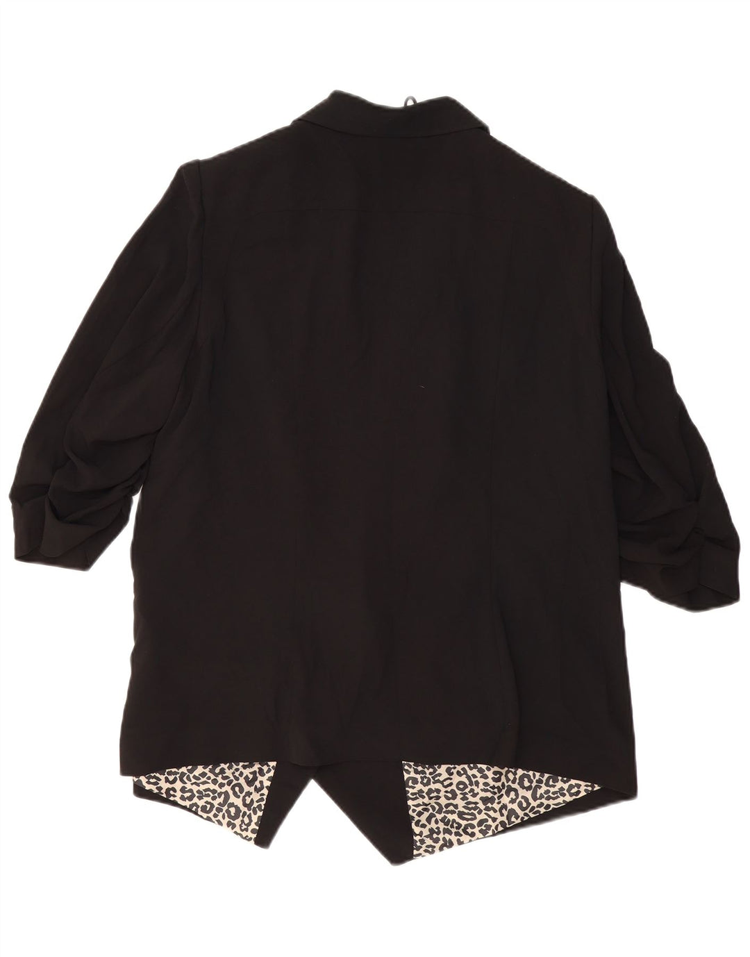MARKS & SPENCER Jachetă pentru femei cu mâneci 3/4 deschise, UK 20 2XL Negru