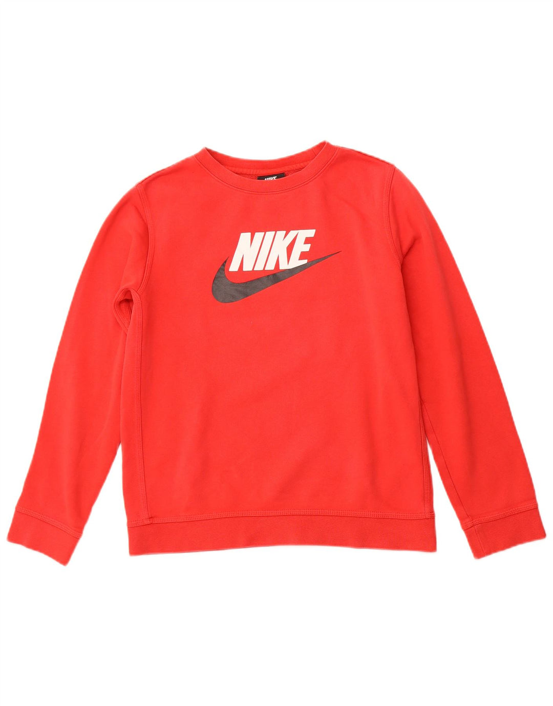 Pulover grafic pentru băieți NIKE 13-14 ani XL bumbac roșu