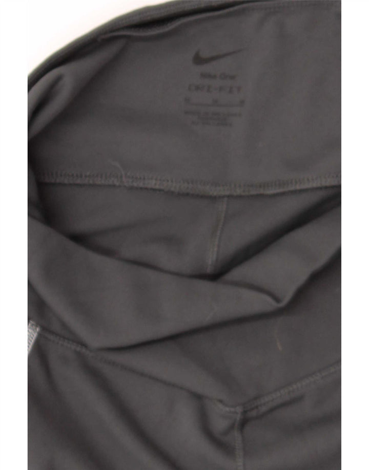 Leggings crop Nike Dri Fit pentru femei UK 12 Poliester mediu negru