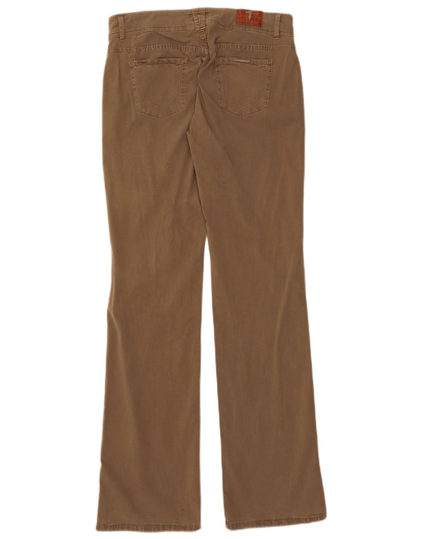 Trussardi Blugi Bootcut cu talie joasă pentru femei W29 L33 bumbac bej