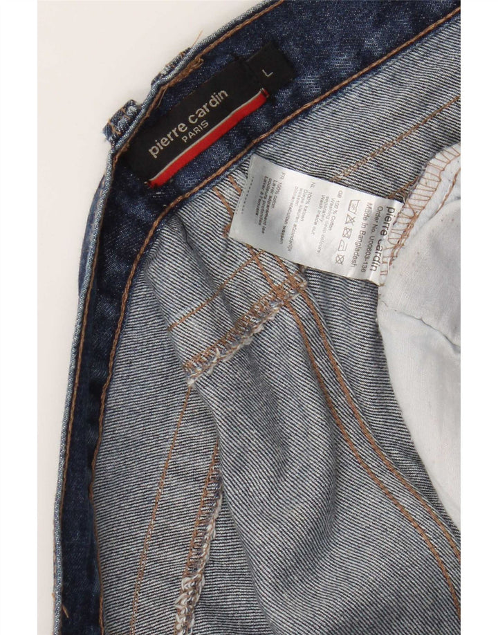 Pantaloni scurți din blugi pentru bărbați Pierre Cardin, mari W36, bumbac albastru
