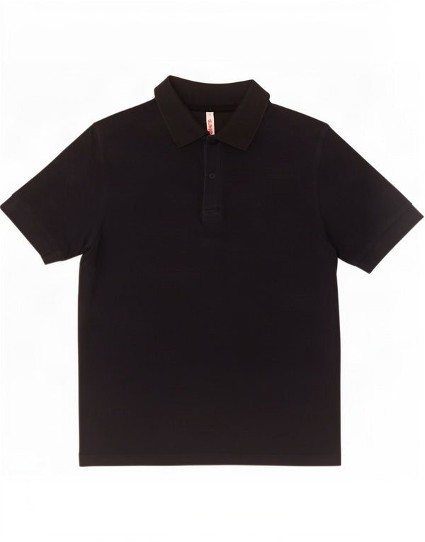 Tricou polo Sun68 pentru bărbați, bumbac, albastru bleumarin mediu