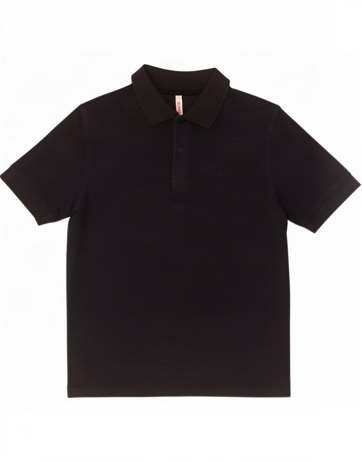 Tricou polo Sun68 pentru bărbați, bumbac, albastru bleumarin mediu