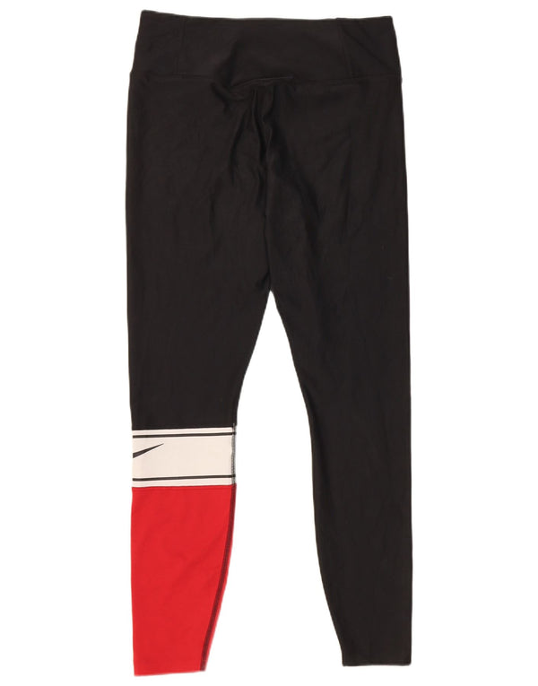 Leggings Nike Dri Fit pentru femei UK 14 Medium Black Colorblock Poliester