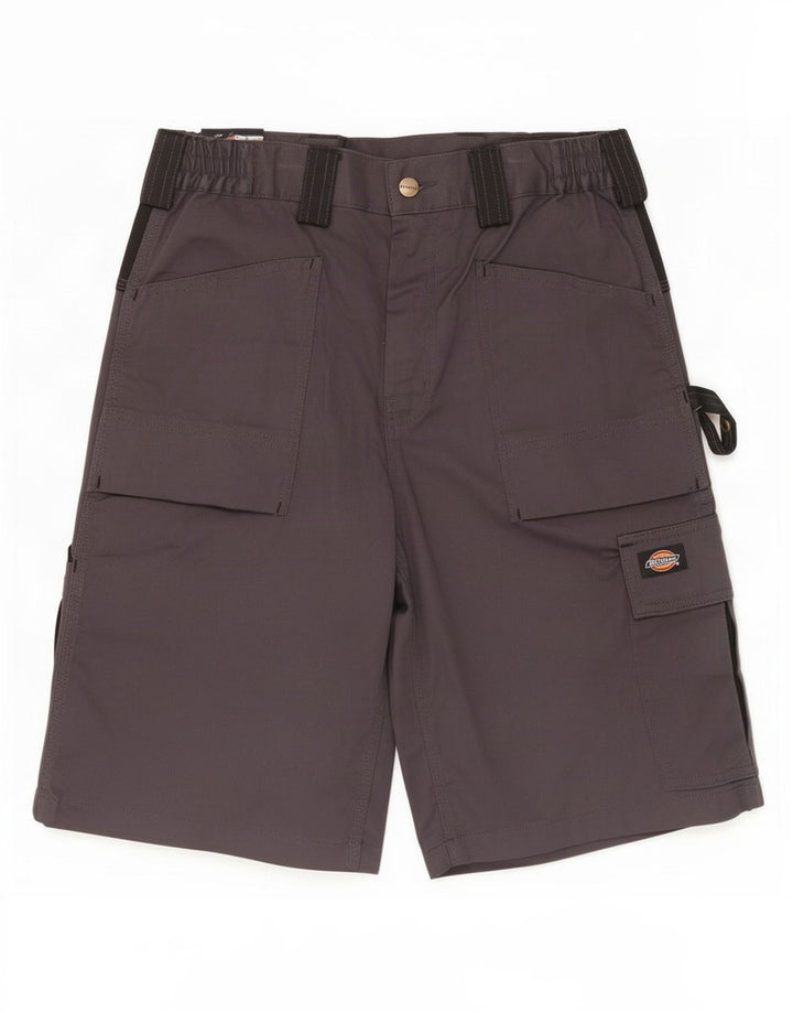 Pantaloni scurți cargo Dickies pentru bărbați W32, bumbac color bloc, gri mediu