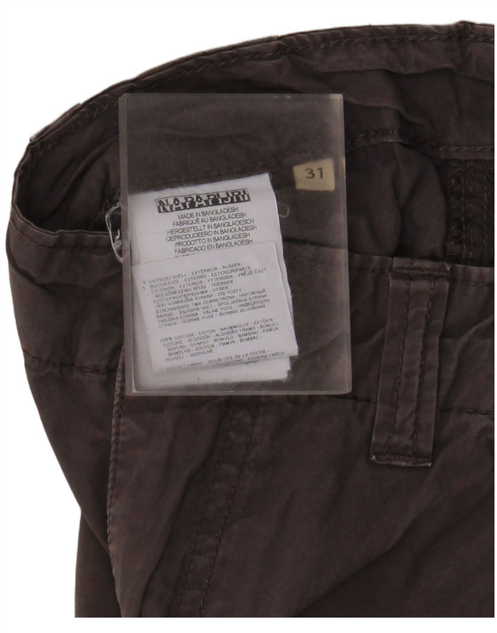 Pantaloni scurți cargo Napapijri pentru bărbați W31, bumbac gri mediu